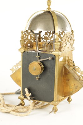 Lot 1627 - JOHN EBSWORTH, LONDINI. A 17TH CENTURY WINGED LANTERN CLOCK