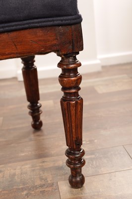 Lot 1325 - A PAIR OF 19TH CENTURY OAK LONG BENCHES IN THE MANNER OF GILLOWS
