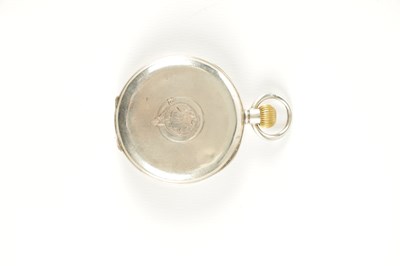 Lot 1397 - AN EARLY 20TH CENTURY SILVER OPEN FACE MASONIC POCKET WATCH