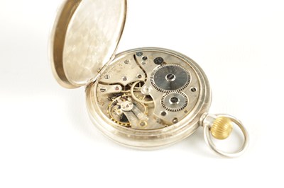Lot 1397 - AN EARLY 20TH CENTURY SILVER OPEN FACE MASONIC POCKET WATCH