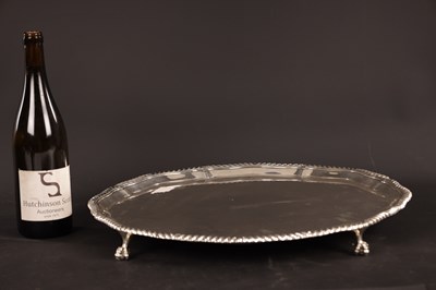 Lot 492 - A LARGE GEORGE V SILVER SALVER