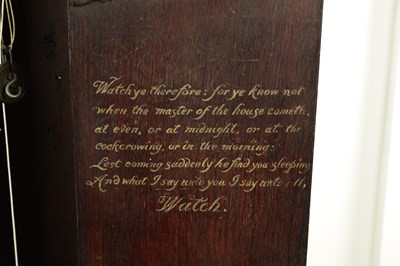 Lot 1460 - WARBURTON, WOLVERHAMPTON A GEORGE III EIGHT-DAY 12” BRASS MOON ROLLER INLAID OAK LONGCASE CLOCK