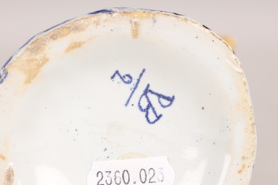 Lot 112 - A 19TH CENTURY DUTCH DELFT TOBY JUG MODELLED AS A MONKEY