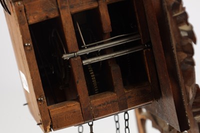 Lot 1582 - A RARE MINIATURE BLACK FOREST JOCLE CUCKOO CLOCK
