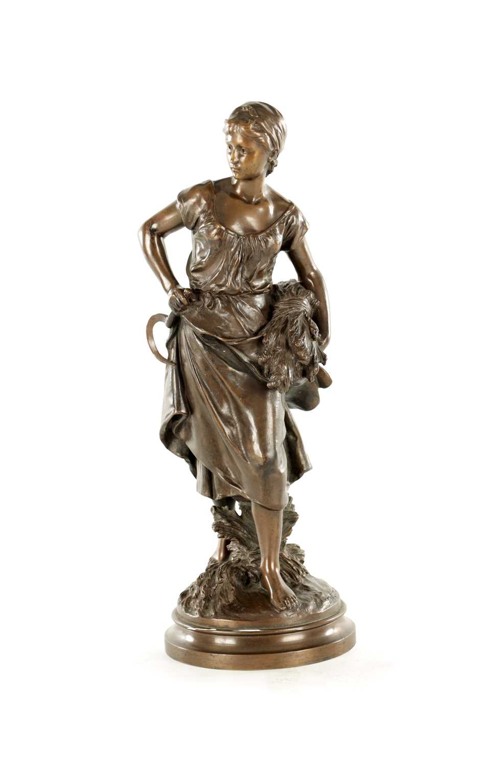 Lot 850 - AFTER MATHEW MOREAU, A 19TH CENTURY FIGURAL BRONZE STATUE