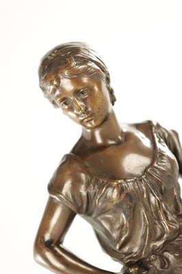Lot 850 - AFTER MATHEW MOREAU, A 19TH CENTURY FIGURAL BRONZE STATUE