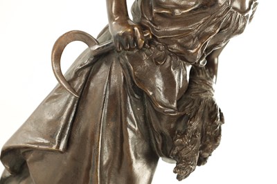 Lot 850 - AFTER MATHEW MOREAU, A 19TH CENTURY FIGURAL BRONZE STATUE