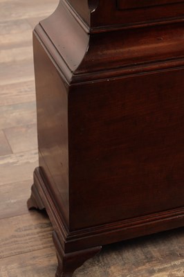 Lot 1469 - HINDLEY (HENRY) YORK A GEORGE II CUBAN MAHOGANY 8-DAY LONGCASE CLOCK