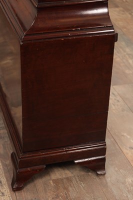 Lot 1469 - HINDLEY (HENRY) YORK A GEORGE II CUBAN MAHOGANY 8-DAY LONGCASE CLOCK