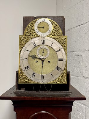 Lot 1469 - HINDLEY (HENRY) YORK A GEORGE II CUBAN MAHOGANY 8-DAY LONGCASE CLOCK