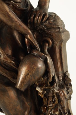 Lot 858 - AFTER MATHURIN MOREAU. A 19TH CENTURY FIGURAL BRONZE STATUE