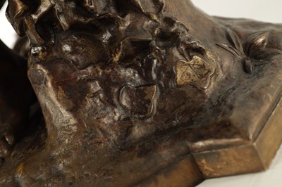 Lot 858 - AFTER MATHURIN MOREAU. A 19TH CENTURY FIGURAL BRONZE STATUE