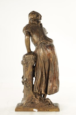Lot 858 - AFTER MATHURIN MOREAU. A 19TH CENTURY FIGURAL BRONZE STATUE