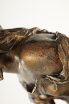 Lot 858 - AFTER MATHURIN MOREAU. A 19TH CENTURY FIGURAL BRONZE STATUE