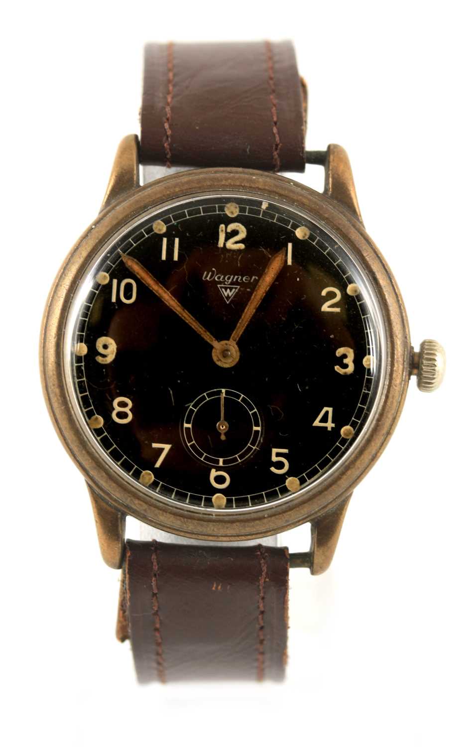 Lot 1394 - A WAGNER WWII THIRD REICH LUFTWAFFE WRIST WATCH