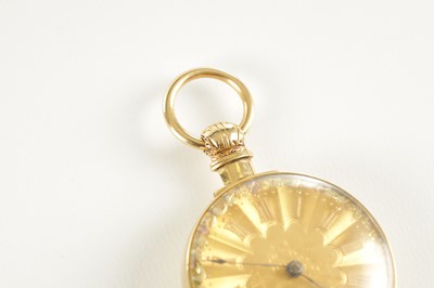 Lot 1435 - H. PINNINTON, LIVERPOOL. AN 18CT GOLD OPEN FACED POCKET WATCH