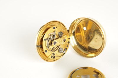 Lot 1435 - H. PINNINTON, LIVERPOOL. AN 18CT GOLD OPEN FACED POCKET WATCH