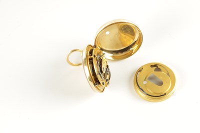 Lot 1435 - H. PINNINTON, LIVERPOOL. AN 18CT GOLD OPEN FACED POCKET WATCH