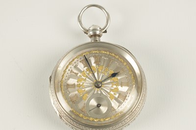 Lot 1396 - ADRIAN BURDESS. COVENTRY. A SILVER ENGRAVED OPEN FACED POCKET WATCH