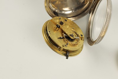 Lot 1396 - ADRIAN BURDESS. COVENTRY. A SILVER ENGRAVED OPEN FACED POCKET WATCH