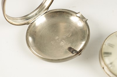 Lot 1421 - ROBERT ROSKELL, LIVERPOOL. A SILVER PAIR CASED POCKET WATCH