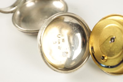 Lot 1421 - ROBERT ROSKELL, LIVERPOOL. A SILVER PAIR CASED POCKET WATCH