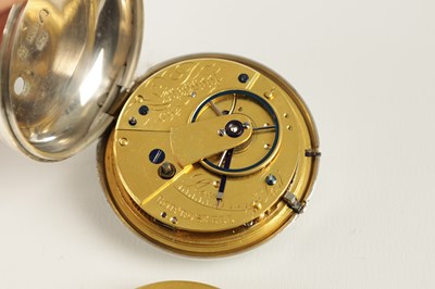 Lot 1421 - ROBERT ROSKELL, LIVERPOOL. A SILVER PAIR CASED POCKET WATCH