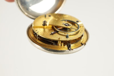 Lot 1421 - ROBERT ROSKELL, LIVERPOOL. A SILVER PAIR CASED POCKET WATCH