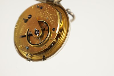 Lot 1421 - ROBERT ROSKELL, LIVERPOOL. A SILVER PAIR CASED POCKET WATCH