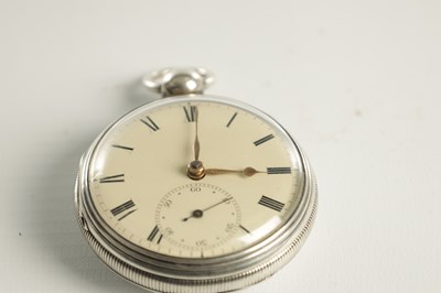 Lot 1452 - HORNBY, LIVERPOOL. A SILVER OPEN FACED POCKET WATCH