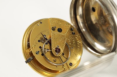 Lot 1452 - HORNBY, LIVERPOOL. A SILVER OPEN FACED POCKET WATCH