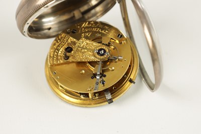 Lot 1410 - THOMAS DUNBELL, ROCHDALE. A SILVER OPEN FACED POCKET WATCH