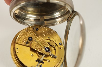 Lot 1410 - THOMAS DUNBELL, ROCHDALE. A SILVER OPEN FACED POCKET WATCH