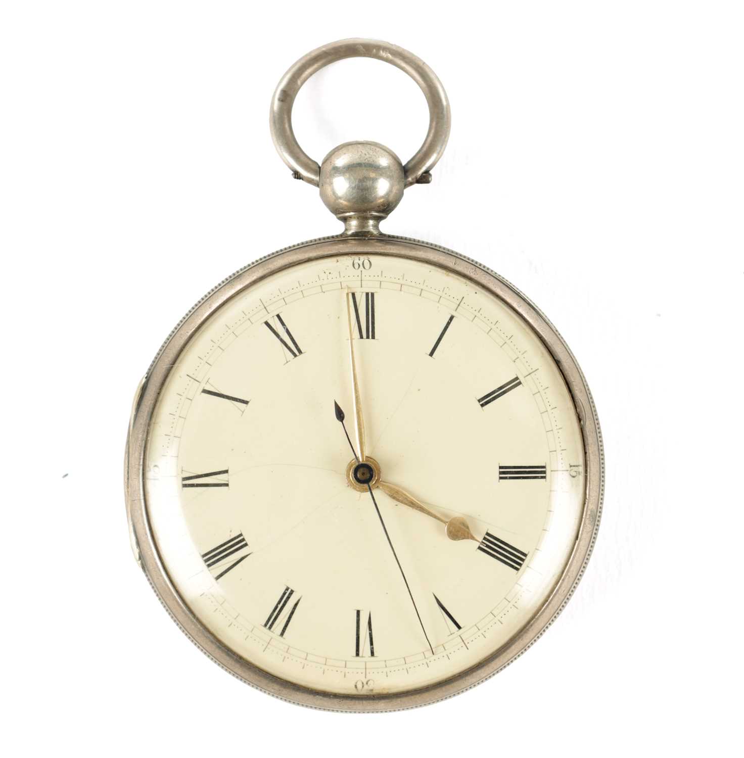 Lot 1387 - RICHARD HORNBY, LIVERPOOL. A SILVER OPEN-FACED POCKET WATCH