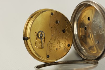 Lot 1387 - RICHARD HORNBY, LIVERPOOL. A SILVER OPEN-FACED POCKET WATCH