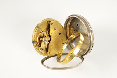 Lot 1387 - RICHARD HORNBY, LIVERPOOL. A SILVER OPEN-FACED POCKET WATCH
