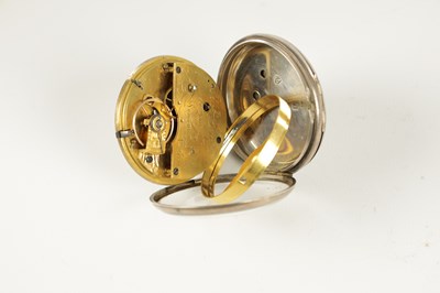 Lot 1387 - RICHARD HORNBY, LIVERPOOL. A SILVER OPEN-FACED POCKET WATCH