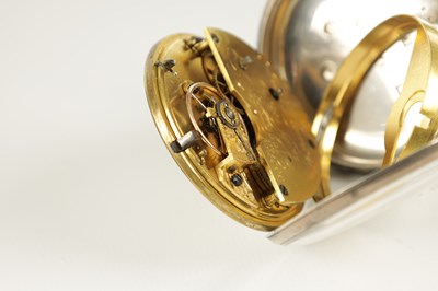 Lot 1387 - RICHARD HORNBY, LIVERPOOL. A SILVER OPEN-FACED POCKET WATCH