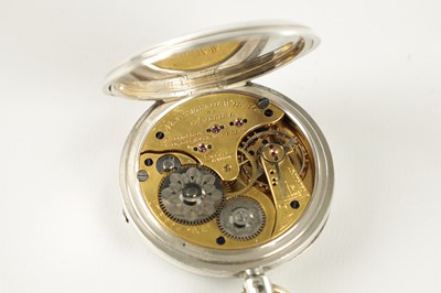 Lot 1398 - A PAILLARD’S PATENT AMERICAN OPEN FACED SILVER POCKET WATCH