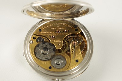 Lot 1398 - A PAILLARD’S PATENT AMERICAN OPEN FACED SILVER POCKET WATCH