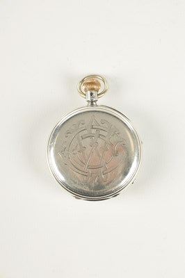 Lot 1398 - A PAILLARD’S PATENT AMERICAN OPEN FACED SILVER POCKET WATCH