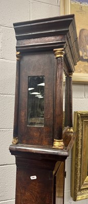 Lot 1611 - ISAC HANWELL, LONDON. AN EARLY 18TH CENTURY BURR WALNUT LONGCASE CLOCK