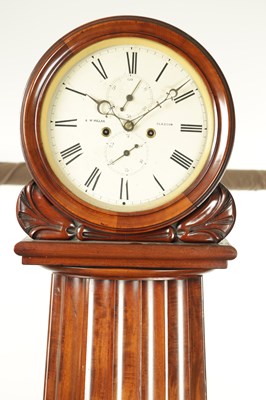 Lot 1464 - A. MCMILLAN, GLASGOW. A LATE GEORGIAN MAHOGANY EIGHT DAY LONGCASE CLOCK