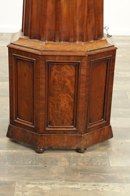 Lot 1464 - A. MCMILLAN, GLASGOW. A LATE GEORGIAN MAHOGANY EIGHT DAY LONGCASE CLOCK
