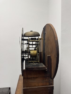 Lot 1464 - A. MCMILLAN, GLASGOW. A LATE GEORGIAN MAHOGANY EIGHT DAY LONGCASE CLOCK
