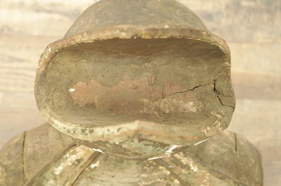 Lot 1090 - AN 18TH CENTURY ITALIAN POLYCHROME CARVED SCULPTURE OF A BISHOP