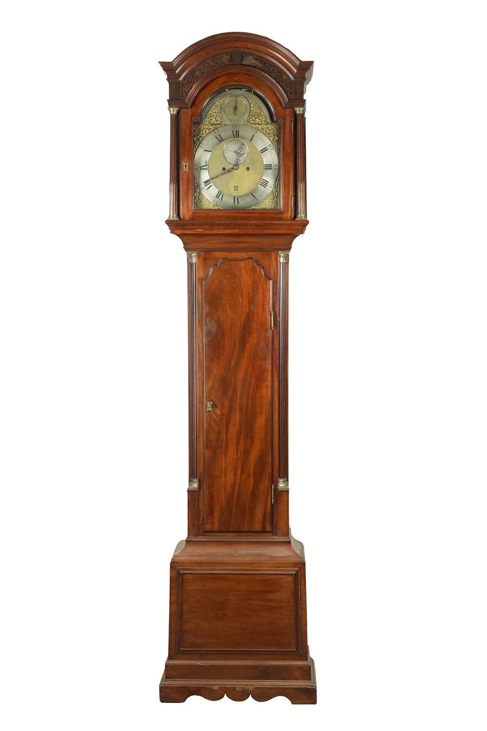 Lot 1534 - WILLIAM GRANDPRE, LONDON. A GEORGE III MAHOGANY LONGCASE CLOCK