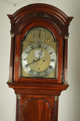 Lot 1534 - WILLIAM GRANDPRE, LONDON. A GEORGE III MAHOGANY LONGCASE CLOCK