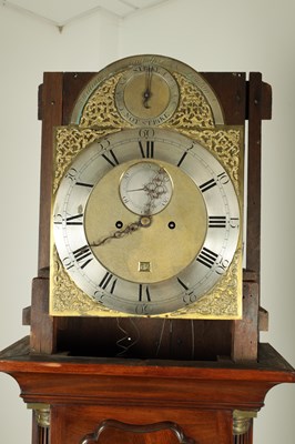 Lot 1534 - WILLIAM GRANDPRE, LONDON. A GEORGE III MAHOGANY LONGCASE CLOCK