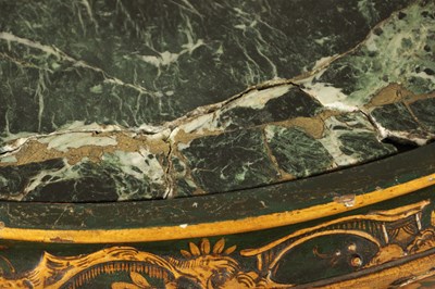 Lot 1239 - A 19TH CENTURY ITALIAN CHINOISERIE LACQUERED SERPENTINE SHAPED COMMODE